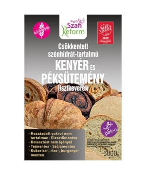 Szafi Reform Csökkentett Szénhidrát-tartalmú paleo kenyér és péksütemény lisztkeverék (gluténmentes