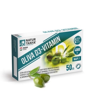 Natur Tanya Oliva D3-vitamin 4000NE lágyzselatin kapszula 50db