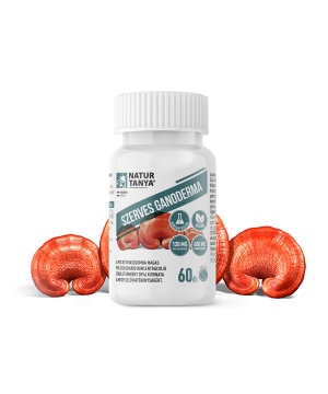Natur Tanya Szerves Pecsétviaszgomba (Ganoderma) standardizált 30%-os poliszacharid koncentrációjú kivonat 60 db