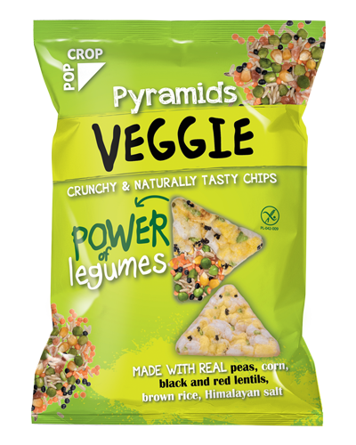 Popcrop Pyramids zöldség chips 25 g