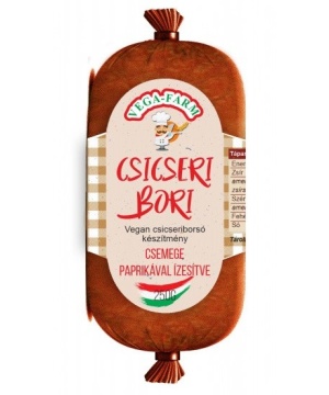 Vega Farm csicseri bori füstölt vegan csicseriborsó készitmény csemege paprikával 250 g