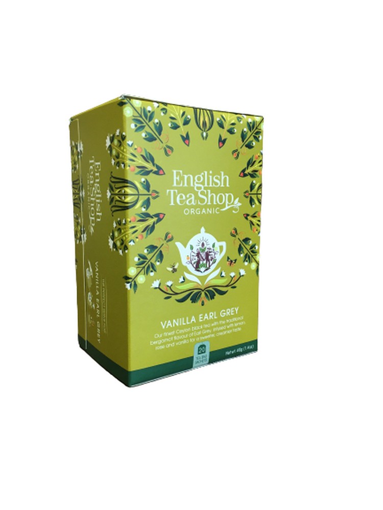 Ets 20 bio vaníliás earl grey tea 20x2g 40 g