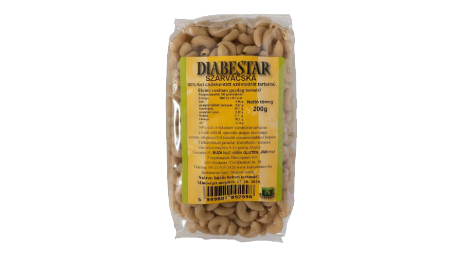 Diabestar tészta szarvacska 200 g