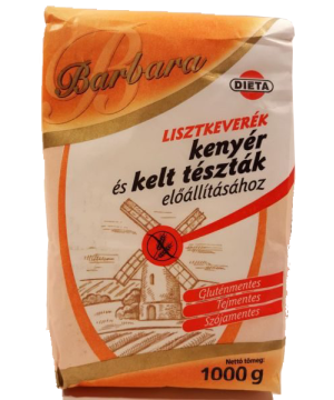 Barbara gluténmentes lisztkeverék kenyérhez 1000 g