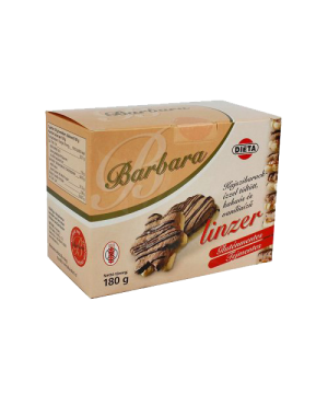 Barbara gluténmentes kajszis kakaós vaníliás linzer 180 g