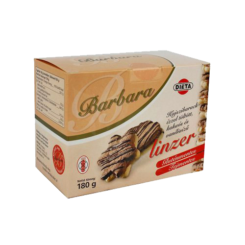Barbara gluténmentes kajszis kakaós vaníliás linzer 180 g