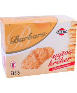 Barbara gluténmentes kréker sajtos 180 g