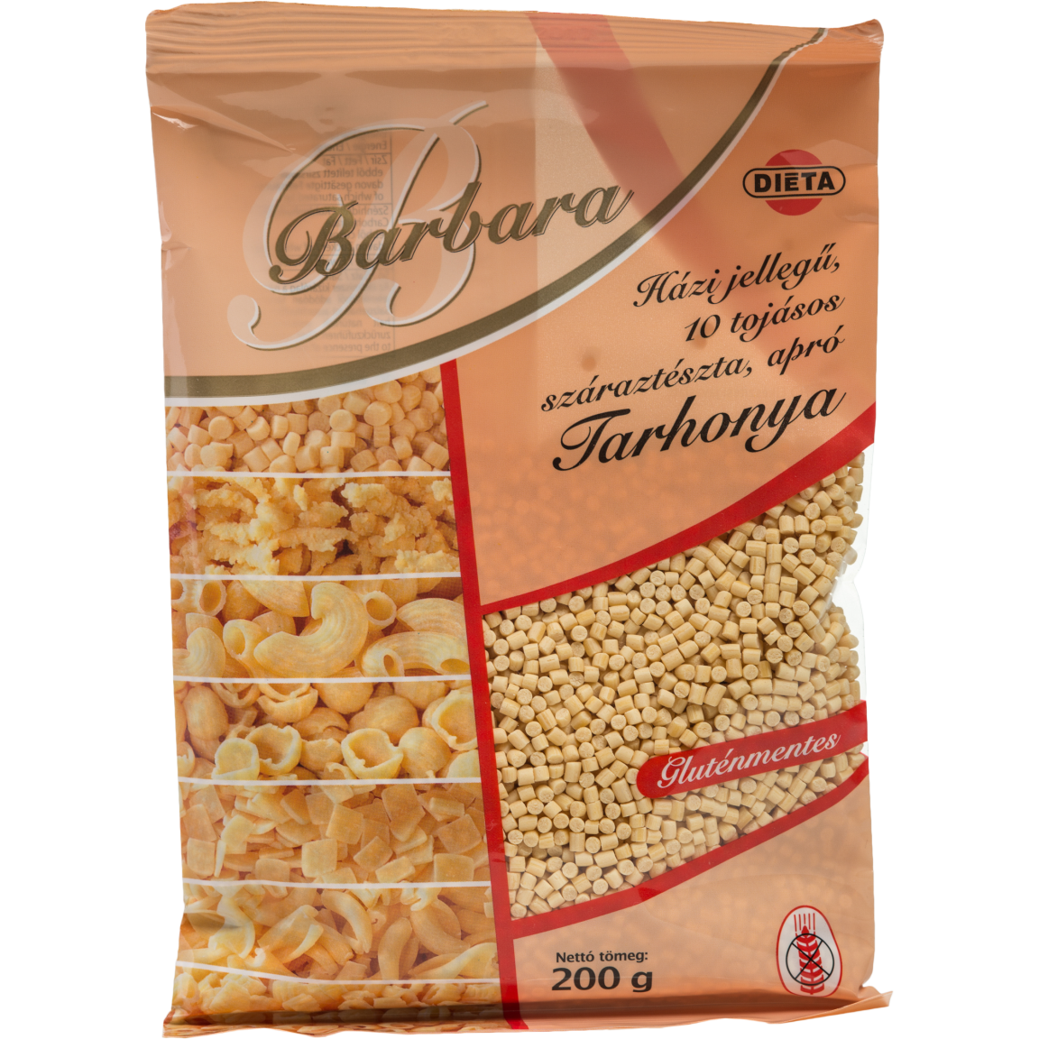 Barbara gluténmentes tészta tarhonya 200 g