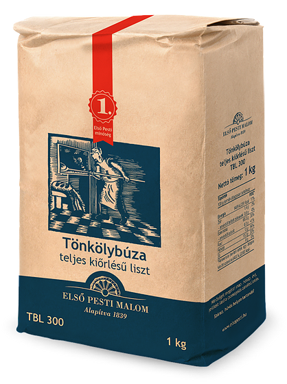 Első Pesti tönkölybúza teljes kiőrlésű liszt tbl-300 1000 g