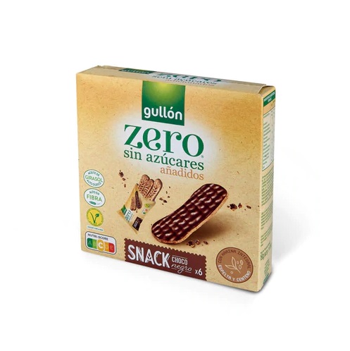 Gullón snack zero étcsokoládés szelet 6x25g 150 g
