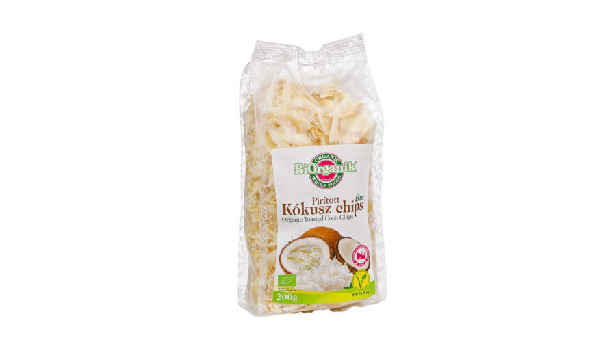 Biorganik bio kókuszchips pirított 200 g