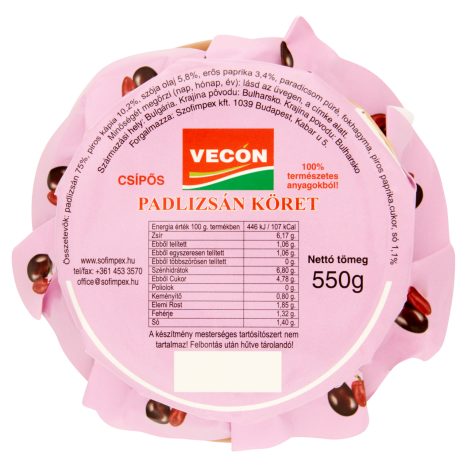 Vecon padlizsán köret csípős 550 g