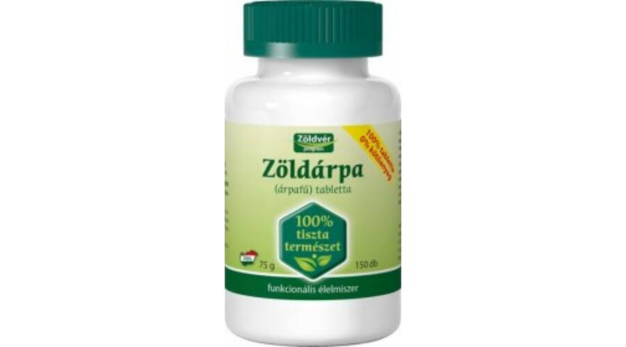 Zöldvér zöldárpa tabletta 150 db