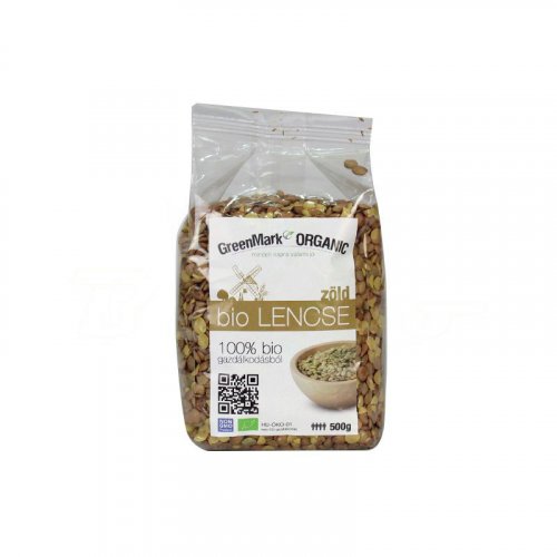 Greenmark bio lencse zöld 500 g