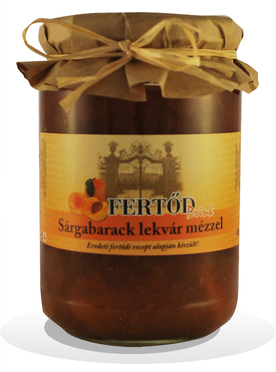 Fertődi sárgabarack lekvár cukorral és mézzel 400 g