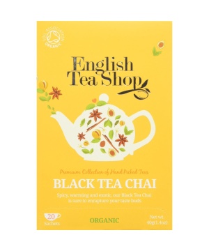 Ets bio fekete tea chai 20x2g 40 g