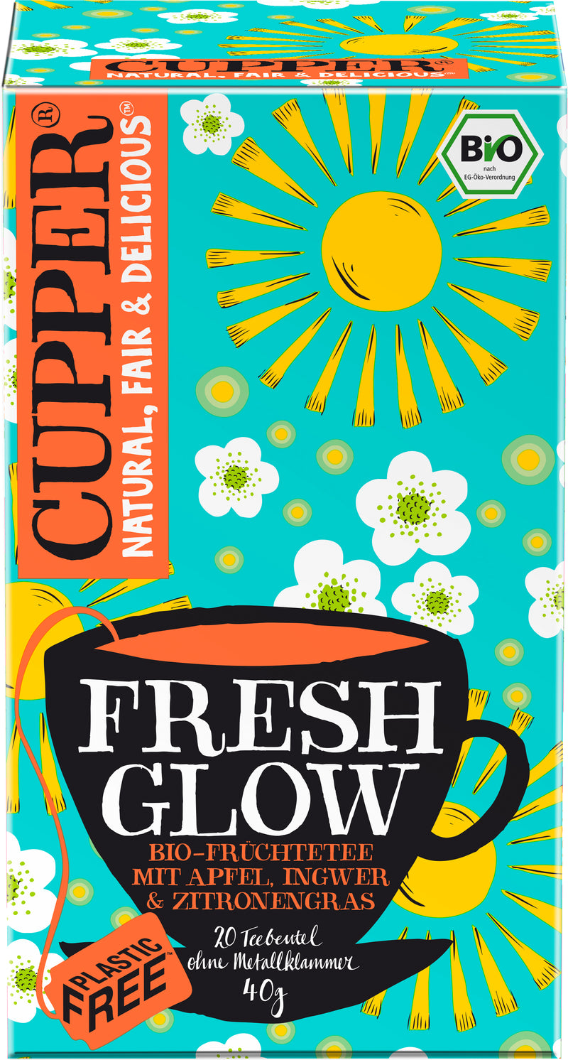 Cupper bio organic fresh glow tea 20 db 40 g