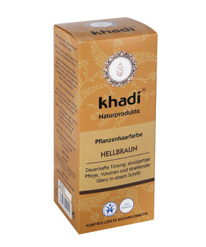 Khadi bio hajfesték por világosbarna 100 g