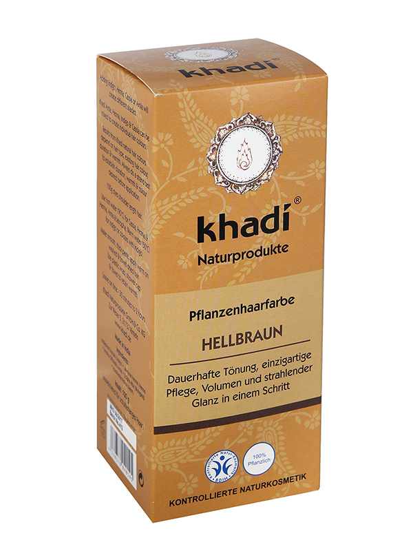 Khadi bio hajfesték por világosbarna 100 g