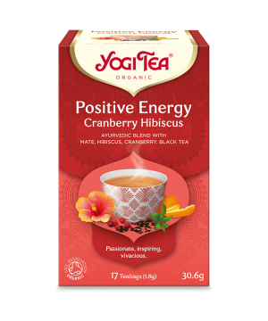 YOGI TEA Bio pozitív energia tőzegáfonyával és hibiszkusszal 17 filter