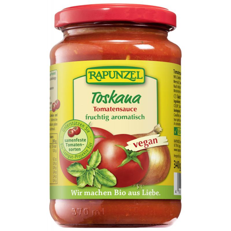 Rapunzel bio paradicsomszósz toscana 340 g
