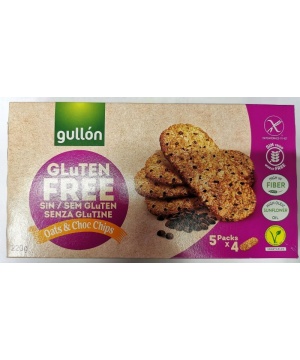 Gullón gluténmentes zab-csokoládé keksz 220 g