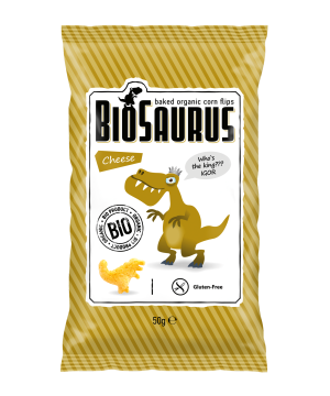 Biopont bio kukoricás snack sajtos biosaurus igor 50 g