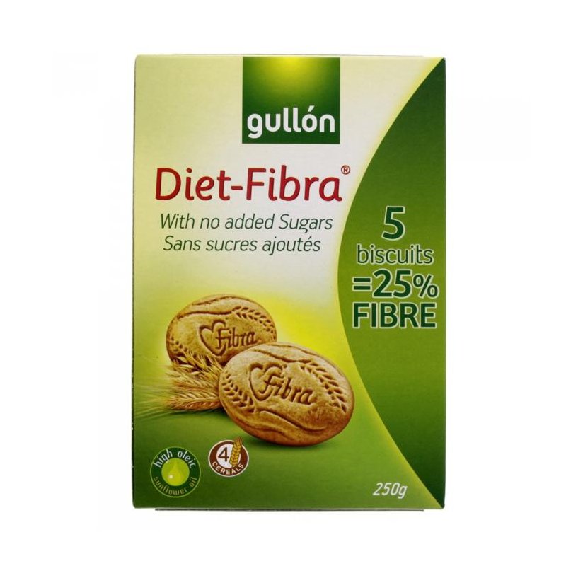 Gullón keksz rostdús diet-fibra 250 g