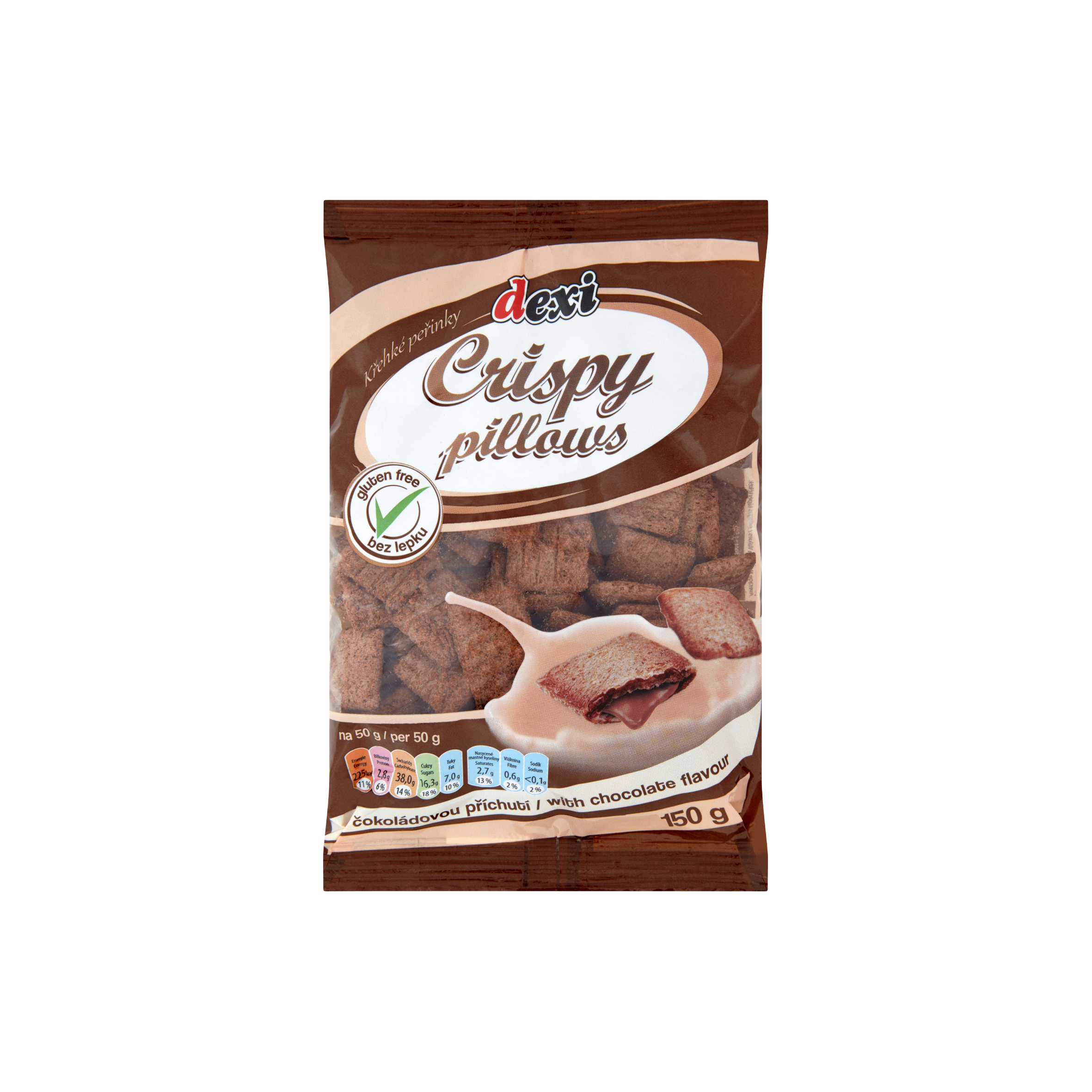 Dexi gluténmemtes crispy párnák csokoládé 150 g