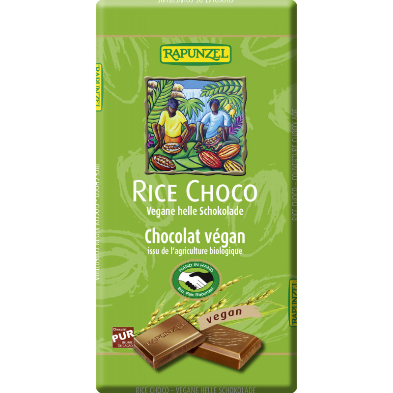 Rapunzel bio rizstejes csokoládé vegán 100 g