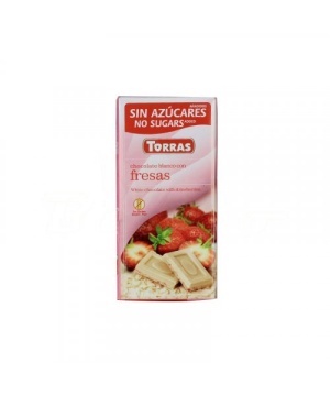 Torras glutén-és cukormentes fehércsokoládé eper 75 g