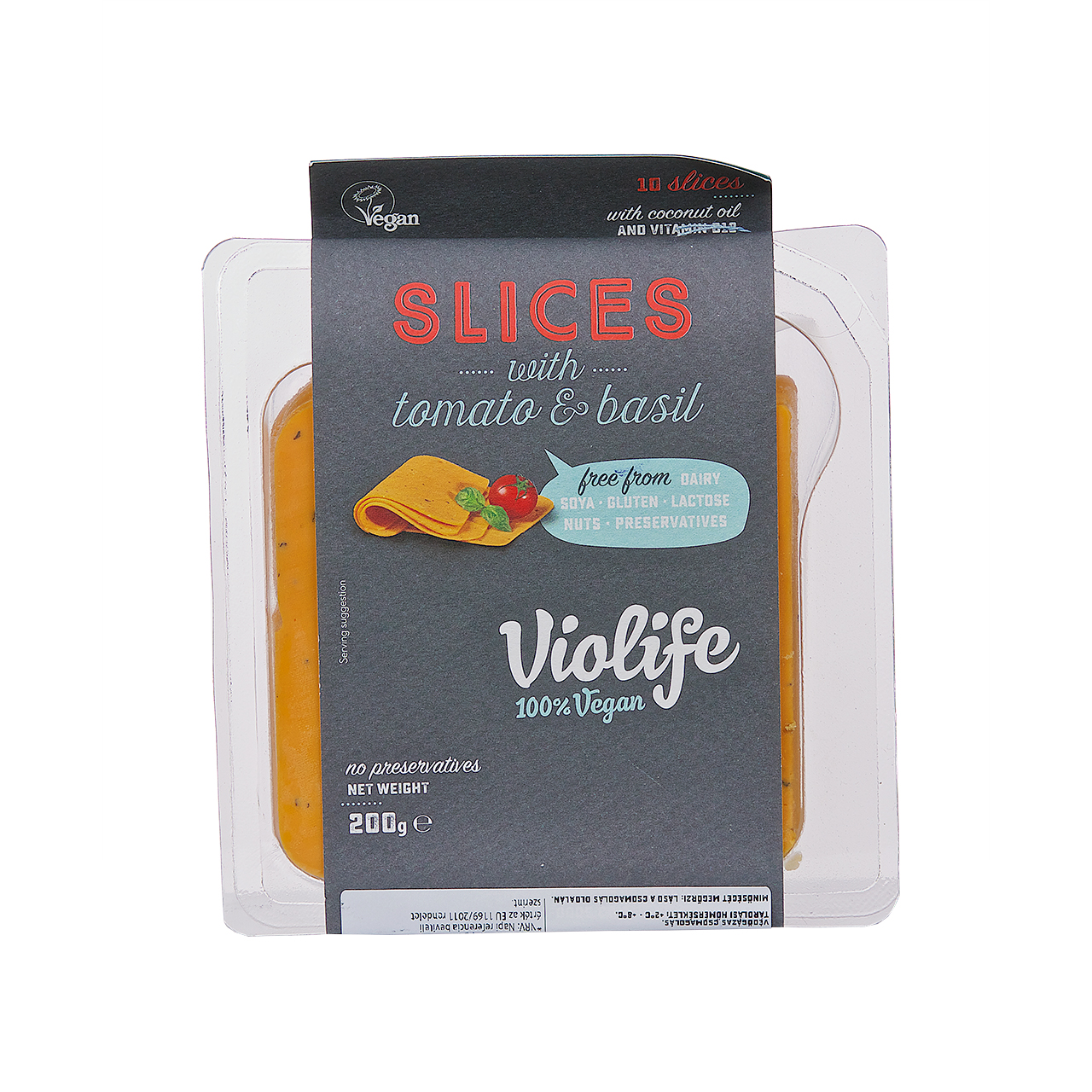 Violife szeletelt paradicsom+bazsalikom 200g