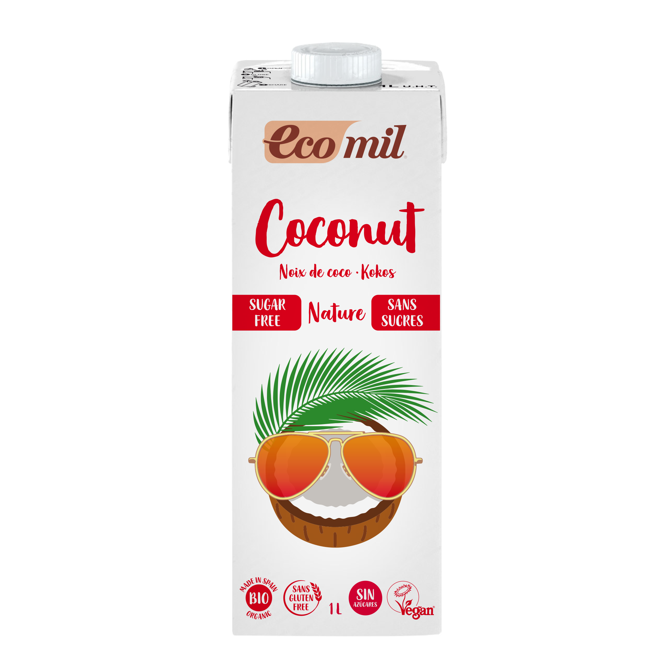 Ecomil bio kókuszital hozzáadott édesítőszer nélkül 1000 ml