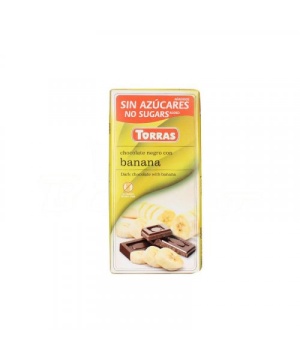 Torras gluténmentes étcsokoládé banán cukor nélkül 75 g