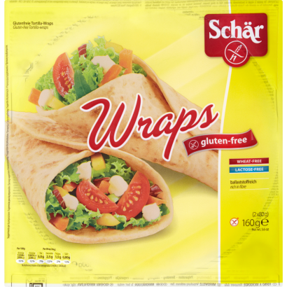 Schar gluténmentes wraps tortilla lap 160 g