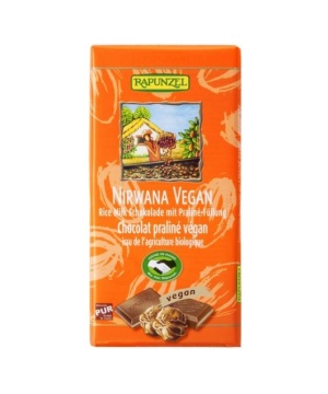 Rapunzel bio rizstejes csokoládé nirwana vegán 100 g