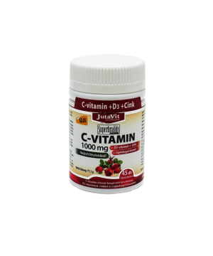 Jutavit c-vitamin 1000 mg+d3+csipkebogyó kivonattal 45 db