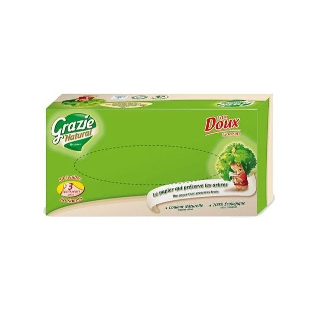 Grazie Natural papírzsebkendő dobozos 1 db