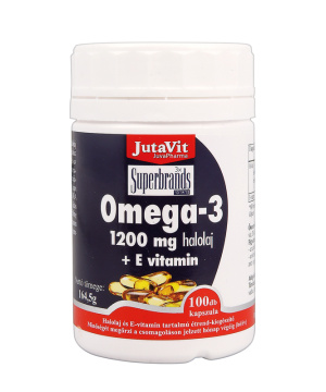Jutavit omega-3 halolaj + e-vitamin 1200 mg 100 db