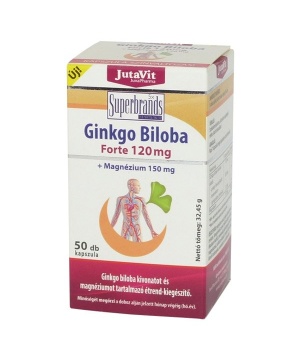 Jutavit ginkgo biloba 120mg + magnézium 150mg 50 db