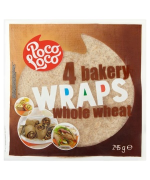 Poco Loco teljes kiőrlésű lágy tortilla 245 g