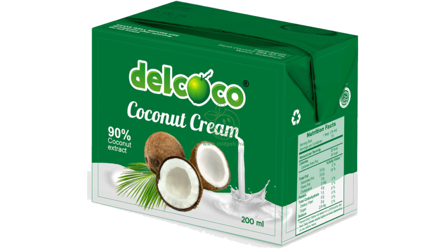 Delcoco kókuszkrém 24% 200 ml