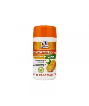 1x1 C200 mg D3 cink rágótabletta 90 db