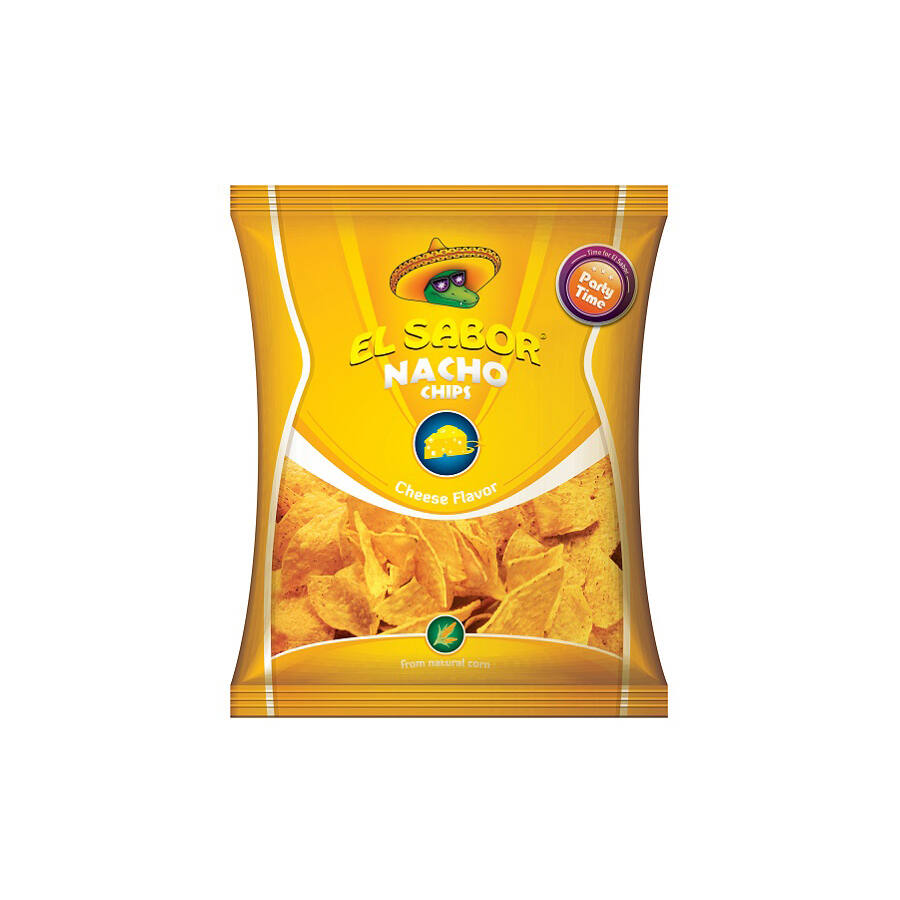 El sabor big nacho chips gluténmentes sajtos 225 g