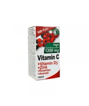 Dr. chen c-vitamin 1200mg+d3+cink+acerola+csipkebogyó tablett 105 db