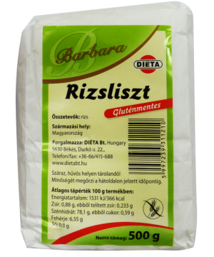 Barbara gluténmentes rizsliszt 500 g