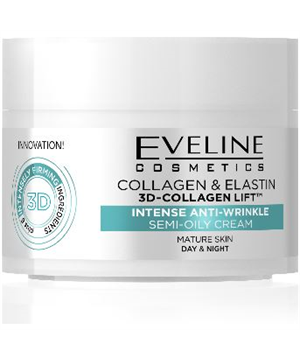 Eveline Cosmetics 3D Collagen intenzív ránctalanító arckrém 50ml