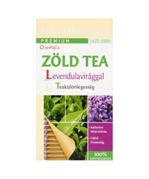 Naturland prémium zöld tea levendulavirággal 30 g