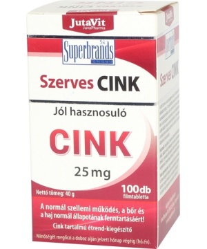 Jutavit szerves cink tabletta 100 db