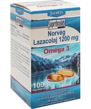 Jutavit norvég lazacolaj omega3 kapszula 100 db